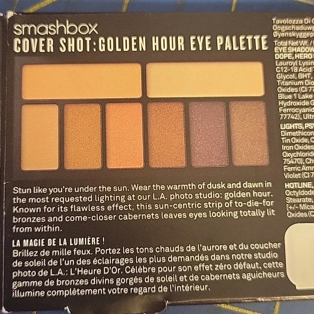 Smashbox Cover Shot Golden Hour Eye Palette Gold Brown 7.8g New In Box - Picture 5 of 6